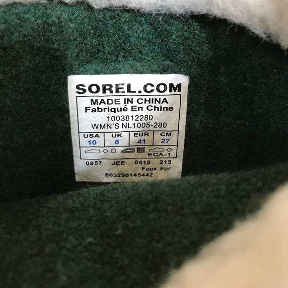 Sorel Caribou Waterproof Buff Boots Size 10 - Picture 5 of 7